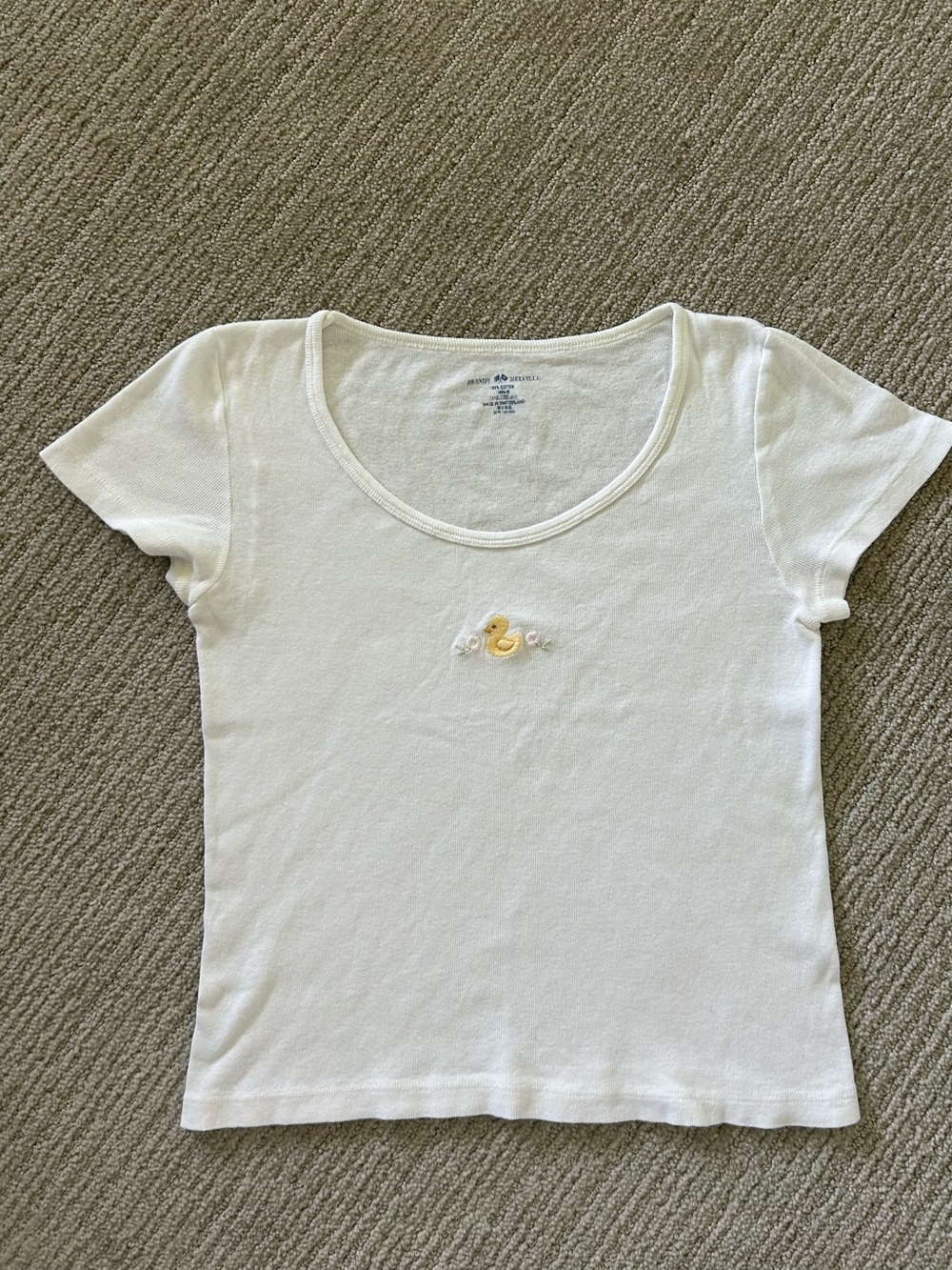 Wallace Duck Short Sleeve Top Brandy Melville